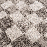 Benjy Irregular Checkboard Rug - Beige - Ornate Home