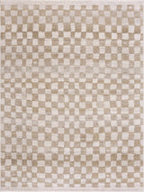 Benjy Irregular Checkboard Rug - Cream&Gold - Ornate Home