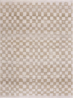 Benjy Irregular Checkboard Rug - Cream&Gold - Ornate Home