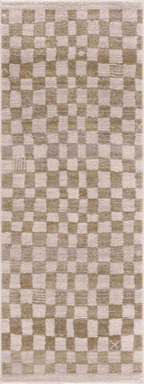 Benjy Irregular Checkboard Rug - Cream&Gold - Ornate Home