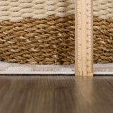 Benjy Irregular Checkboard Rug - Cream&Gold - Ornate Home