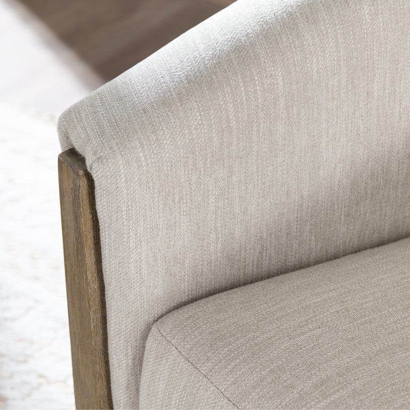 Bennett Beige/Brown Swivel Accent Chair - Ornate Home
