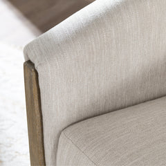 Bennett Beige/Brown Swivel Accent Chair - Ornate Home