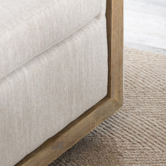Bennett Beige/Brown Swivel Accent Chair - Ornate Home