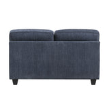 Bennett Blue Loveseat - Ornate Home