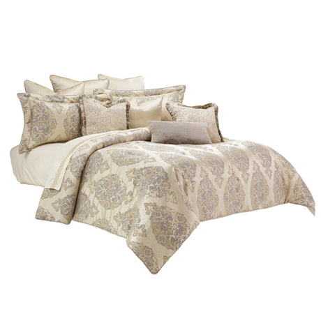 Bennett Champagne Comforter Set - Ornate Home