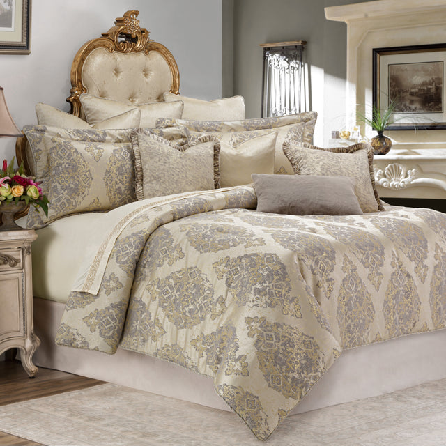 Bennett Champagne Comforter Set - Ornate Home