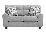 Bennett Gray Loveseat - Ornate Home