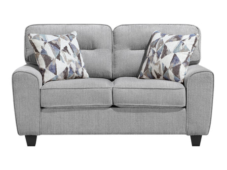 Bennett Gray Loveseat - Ornate Home