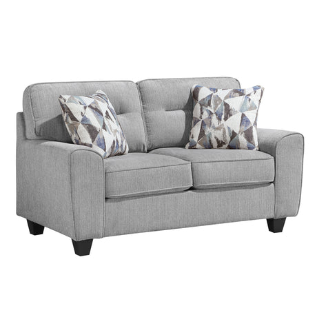 Bennett Gray Loveseat - Ornate Home