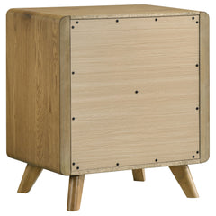 Bennett Light Oak 2-drawer Bedroom Nightstand Bedside Table - Ornate Home