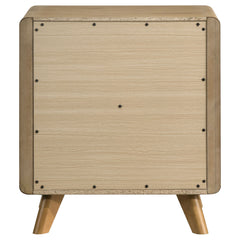 Bennett Light Oak 2-drawer Bedroom Nightstand Bedside Table - Ornate Home