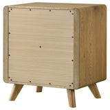 Bennett Light Oak 2-drawer Bedroom Nightstand Bedside Table - Ornate Home