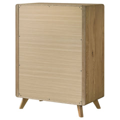 Bennett Light Oak 5-drawer Bedroom Chest of Drawers - Ornate Home