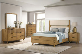 Bennett Light Oak 5-piece Queen Bedroom Set - Ornate Home