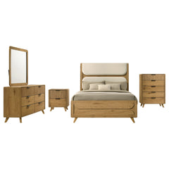 Bennett Light Oak 5-piece Queen Bedroom Set - Ornate Home