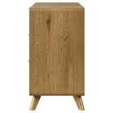 Bennett Light Oak 6-drawer Bedroom Dresser Cabinet - Ornate Home