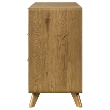 Bennett Light Oak 6-drawer Bedroom Dresser Cabinet - Ornate Home