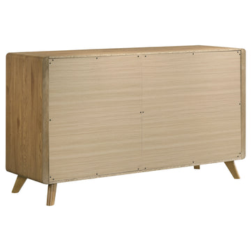 Bennett Light Oak 6-drawer Bedroom Dresser Cabinet - Ornate Home