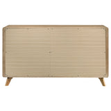 Bennett Light Oak 6-drawer Bedroom Dresser Cabinet - Ornate Home