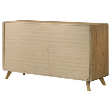 Bennett Light Oak 6-drawer Bedroom Dresser Cabinet - Ornate Home