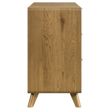 Bennett Light Oak 6-drawer Bedroom Dresser Cabinet - Ornate Home