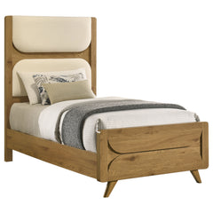 Bennett Light Oak / Cream Twin Bed - Ornate Home