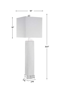 Bennett White Buffet Lamp - Ornate Home