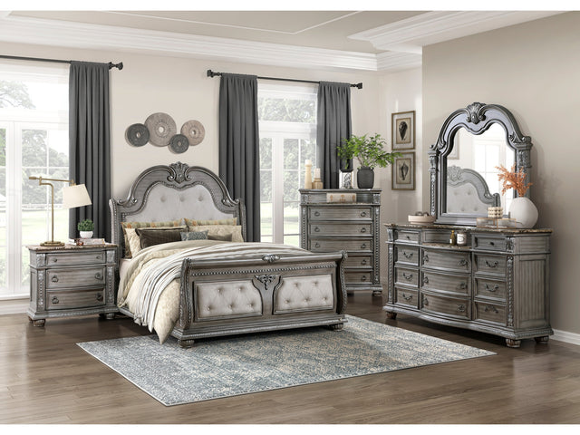 Bennington Gray 5-Piece Queen Bedroom Set - Ornate Home