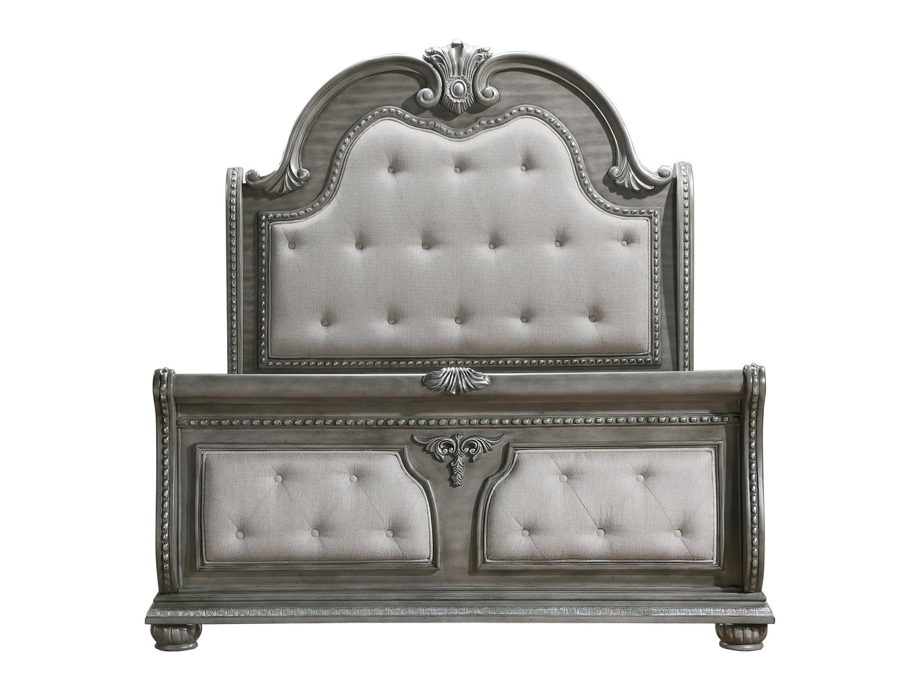 Bennington Gray California King Bed - Ornate Home