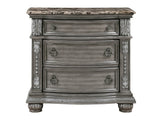 Bennington Gray Nightstand - Ornate Home