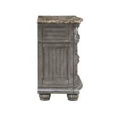 Bennington Gray Nightstand - Ornate Home