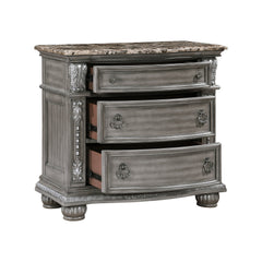Bennington Gray Nightstand - Ornate Home