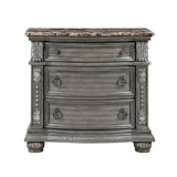 Bennington Gray Nightstand - Ornate Home