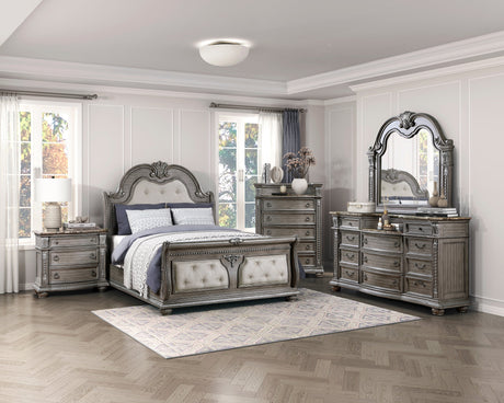 Bennington Gray Queen Bed - Ornate Home