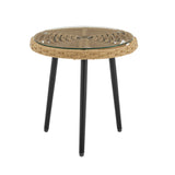 Benson 6-Piece Patio Rocking Chair Set with Ottomans and Tables in Grey - Ornate Home