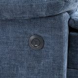 Benson Blue Power Motion Recliner - Ornate Home