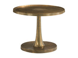 Benson Vintage Brass Round Side Table - Ornate Home