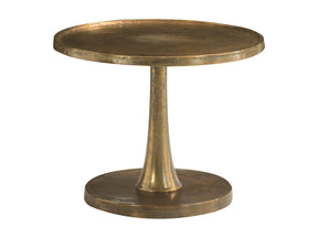 Benson Vintage Brass Round Side Table - Ornate Home