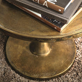 Benson Vintage Brass Side Table - Ornate Home