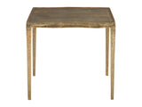 Benson Vintage Brass Square Side Table - Ornate Home