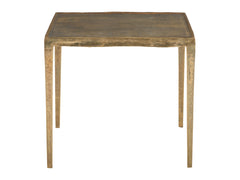 Benson Vintage Brass Square Side Table - Ornate Home