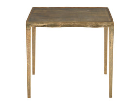 Benson Vintage Brass Square Side Table - Ornate Home
