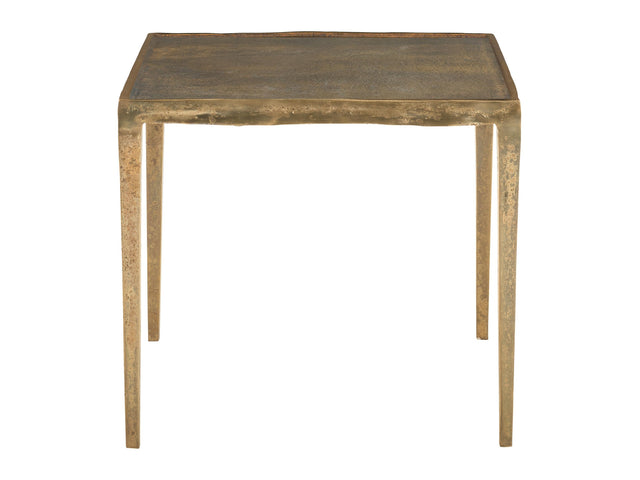 Benson Vintage Brass Square Side Table - Ornate Home