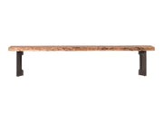 Bent Brown Large Bench - Ornate Home