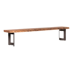 Bent Brown Large Bench - Ornate Home