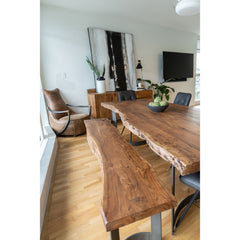 Bent Brown Small Dining Table - Ornate Home