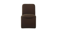 Bent Dark Brown Rolling Dining Chair (Set of 2) - Ornate Home