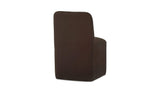 Bent Dark Brown Rolling Dining Chair (Set of 2) - Ornate Home