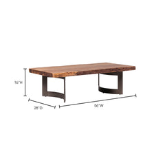 Bent Natural Coffee Table - Ornate Home